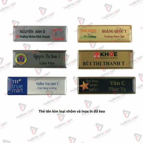 Thẻ tên kim loại